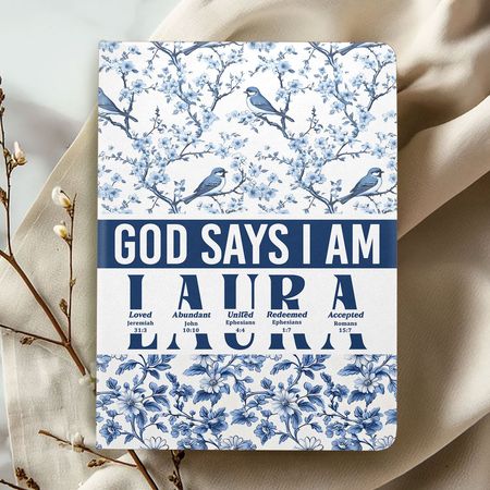 God Says I Am | Personalized Leather Cover Notebook